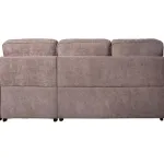 Chaiselongue cama Nepal beige vista por la parte trasera