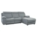 Chaiselongue relax Olimpo gris en perspectiva con chaise a la derecha