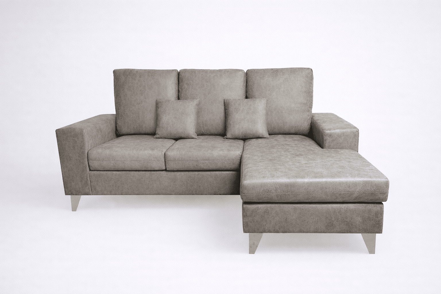 Sofá reversible chaiselongue Duque cemento