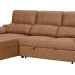 Chaiselongue cama Huesca piedra cerrada en perspectiva con cabezales y chaise a la izquierda