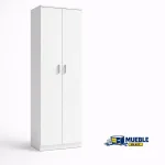 Zapatero Sena alto de dos puertas en acabado blanco
