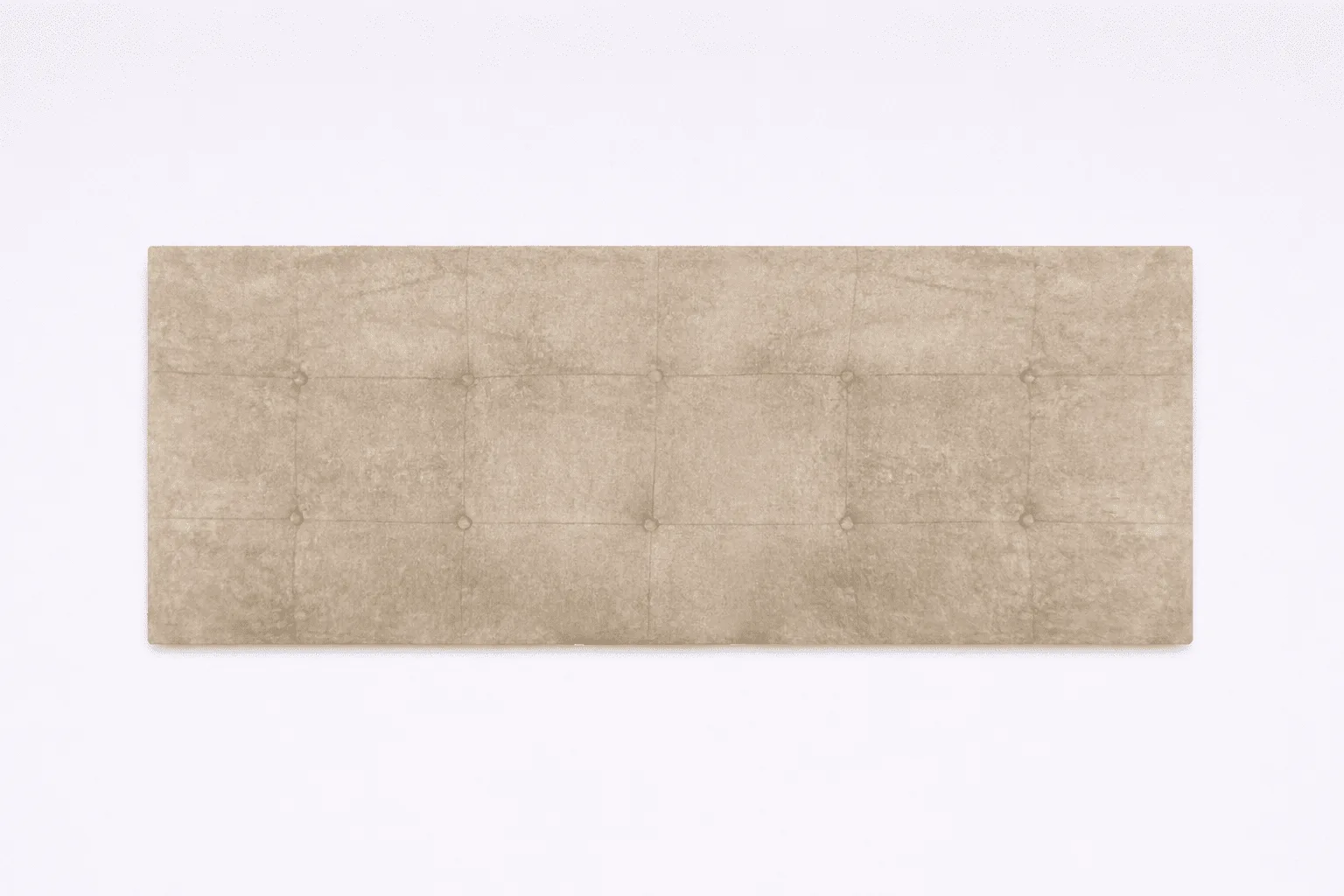 Cabecero Factory nido beige tapizado con botones