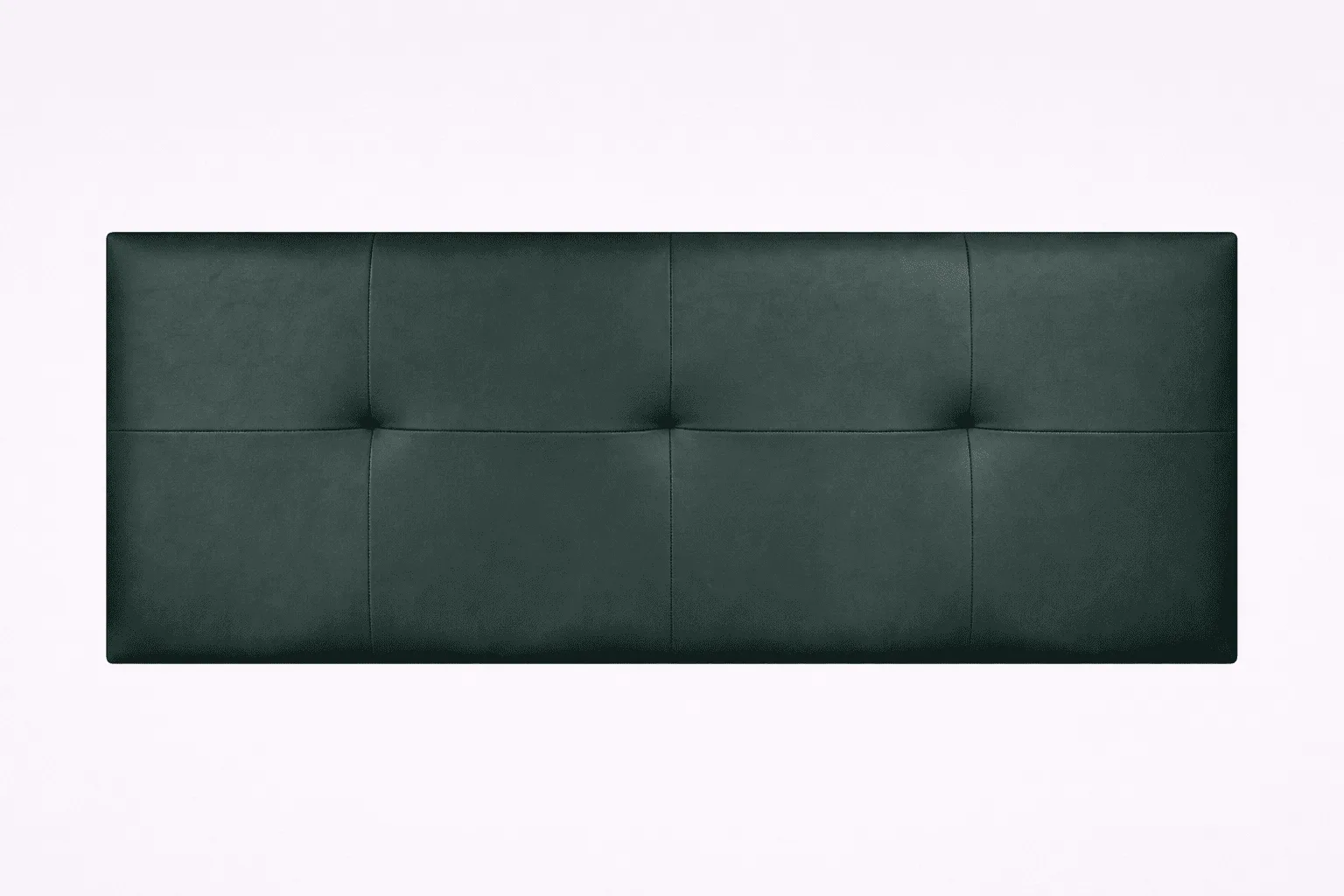 Cabecero Low polipiel ceniza en tono gris verdoso oscuro con capitoné