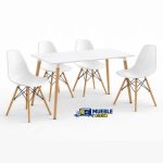 Pack comedor Dinamarca rectangular – mesa + 4 sillas
