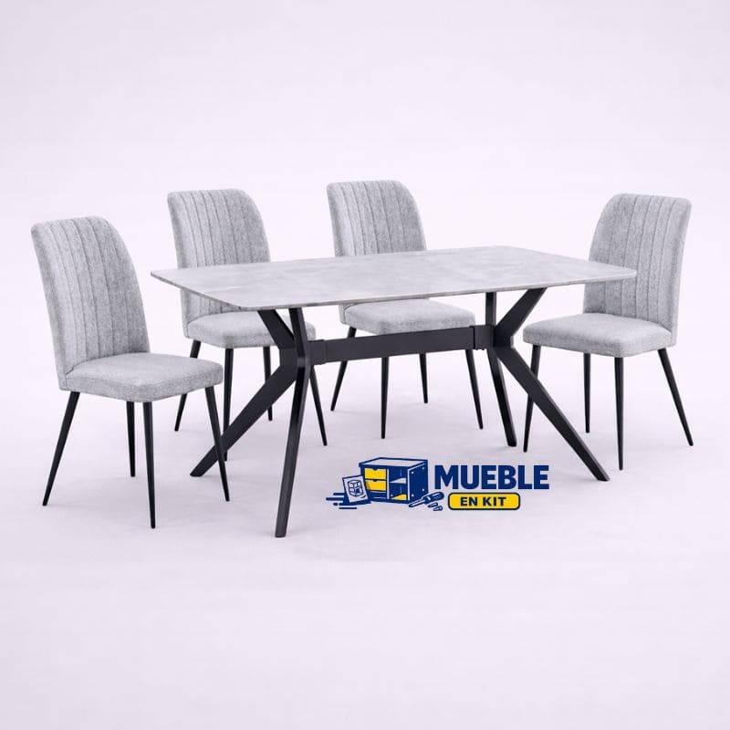 Pack comedor Calista + sillas Rory