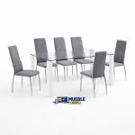 Pack comedor Hanna + 6 sillas Sakura