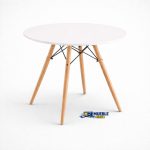 Mesa Dinamarca redonda blanco