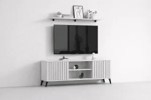 Bajo Tv Bolonia blanco