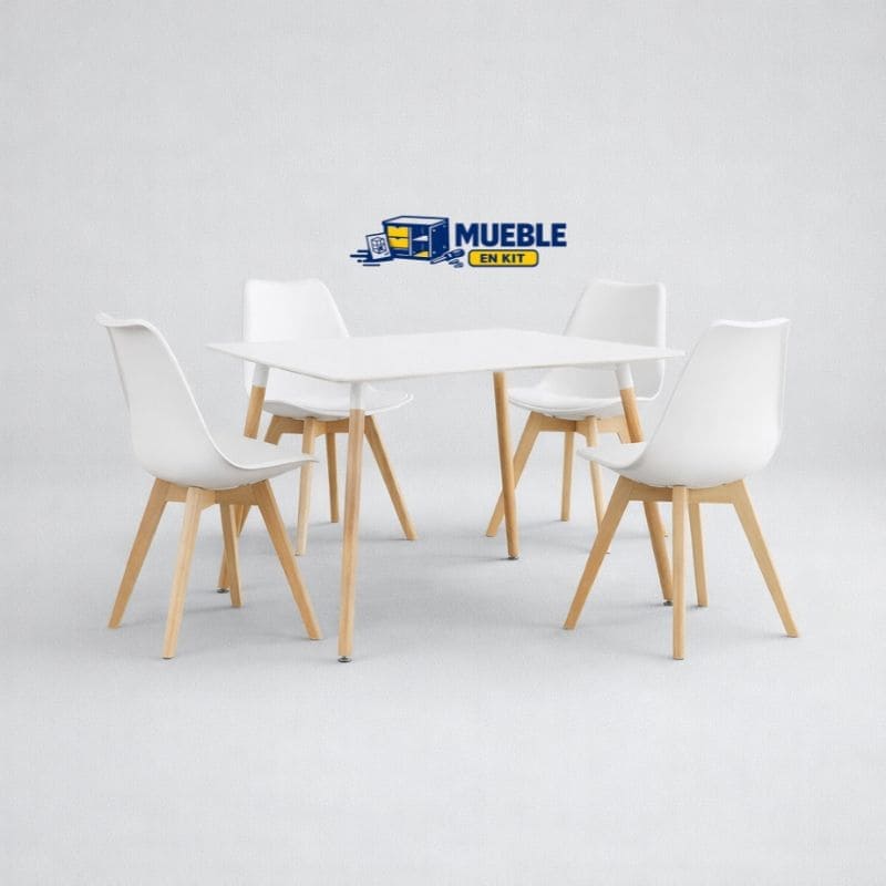 Pack comedor Dinamarca + 4 sillas Fina