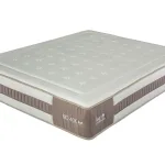 Colchón Be Bio40K en perspectiva con tapa acolchada blanca