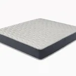 Colchón Be Ecospring de muelles con tapa acolchada blanca y laterales oscuros