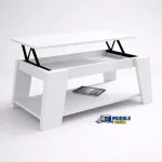 Mesa de centro elevable blanco