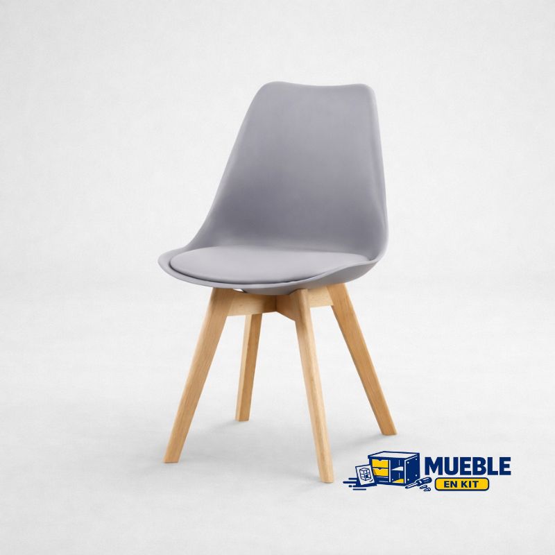 Silla fina gris